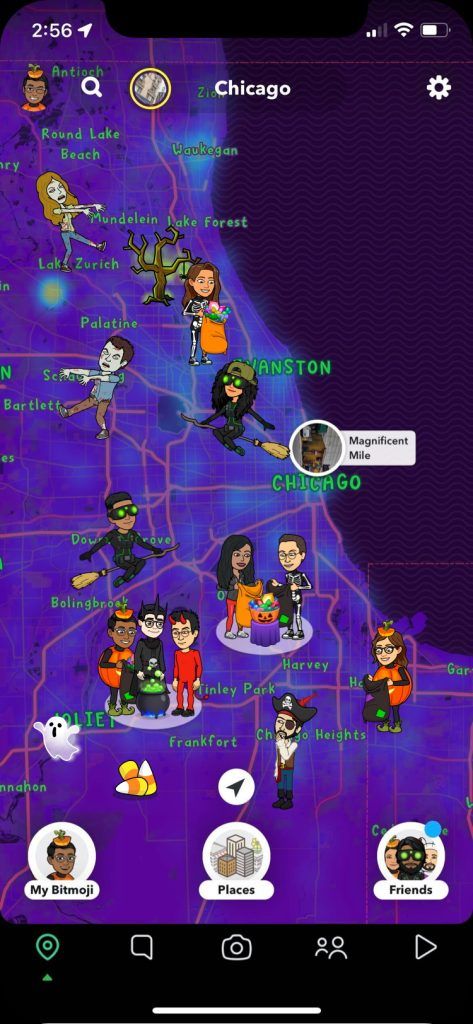 Snapchat Halloween Snap Map