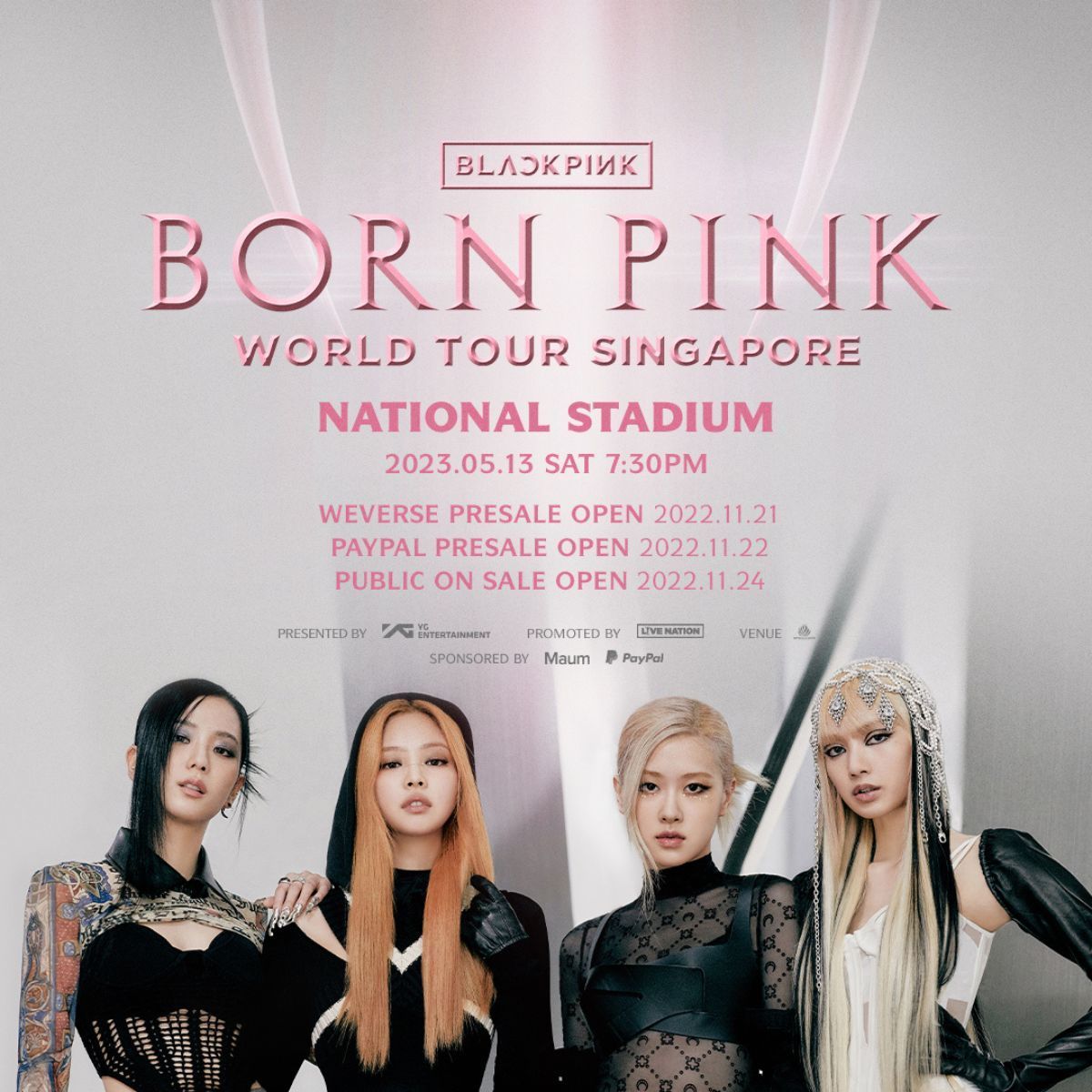 born pink tour dates asia