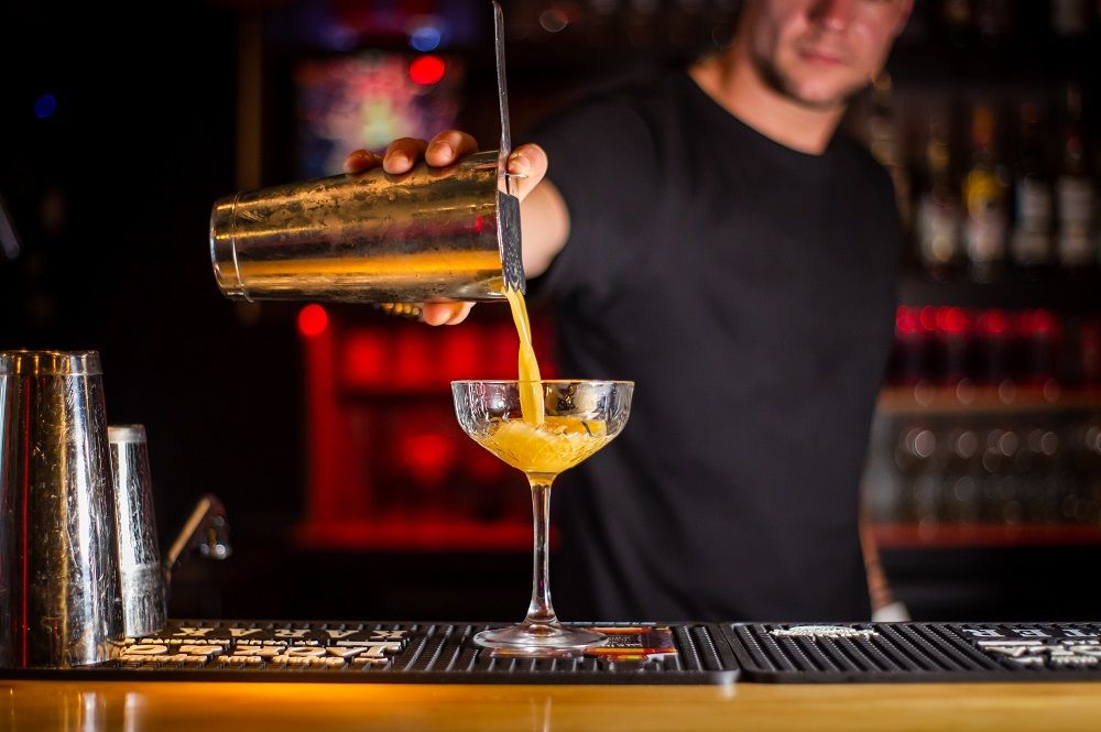 making a drink