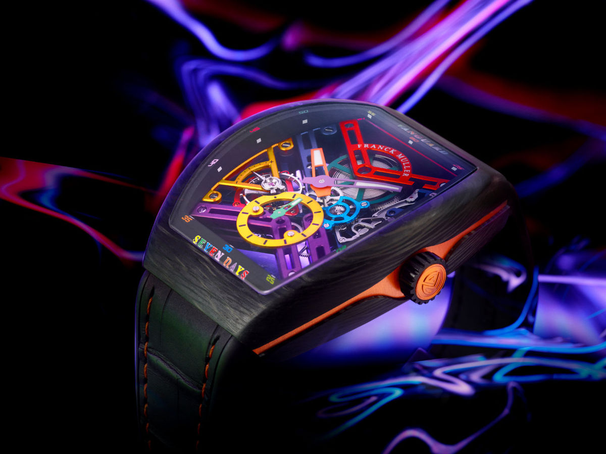 アート・デザイン・音楽 Franck Muller vanguard-skeleton-color-dreams