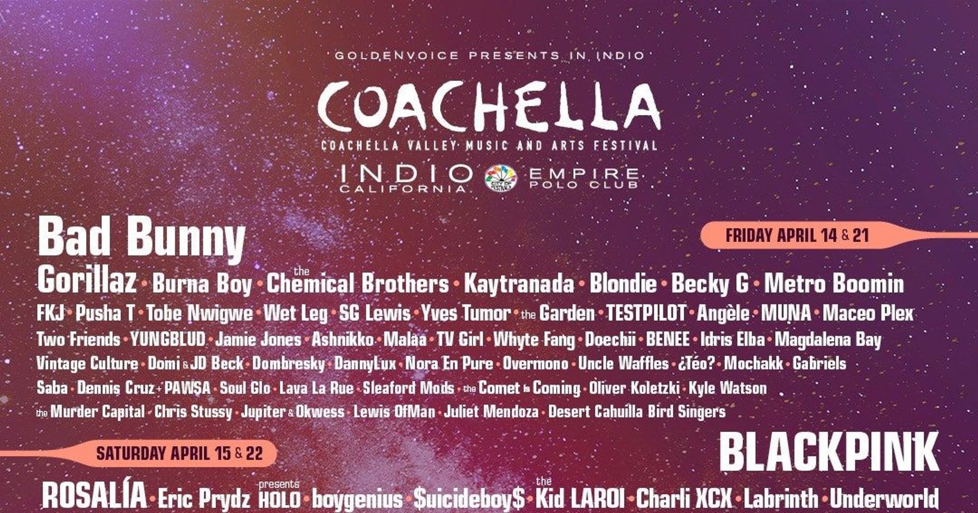 Coachella 2023 line-up: BLACKPINK is the first K-pop band to headline