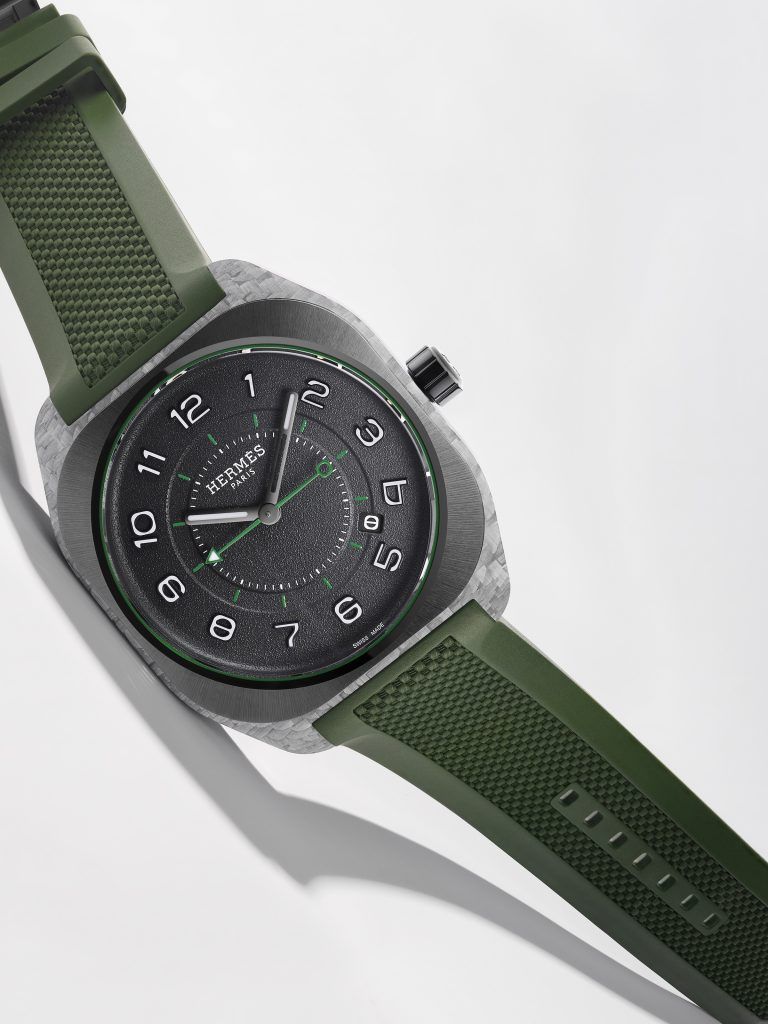 The Hermès H08 Now In Distinctive Braided Glass Fibre Composite Case The Hermès H08 Now In Distinctive Braided Glass Fibre Composite Case