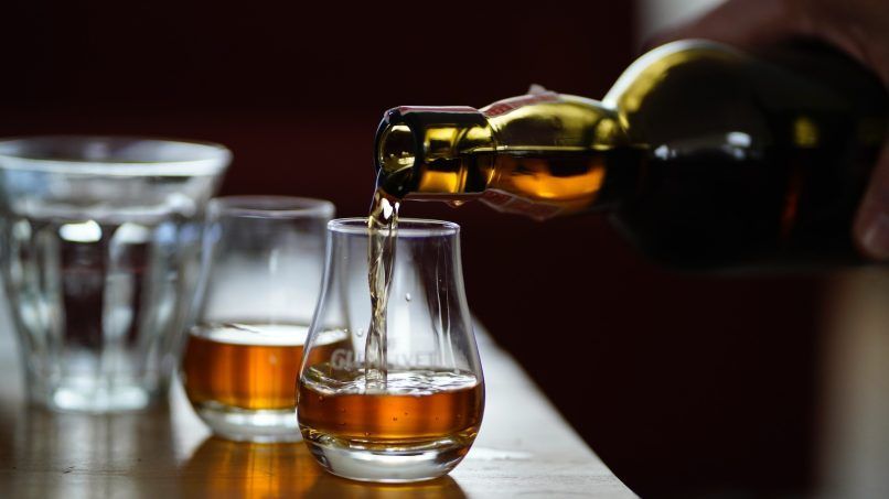 cold water in whiskey
