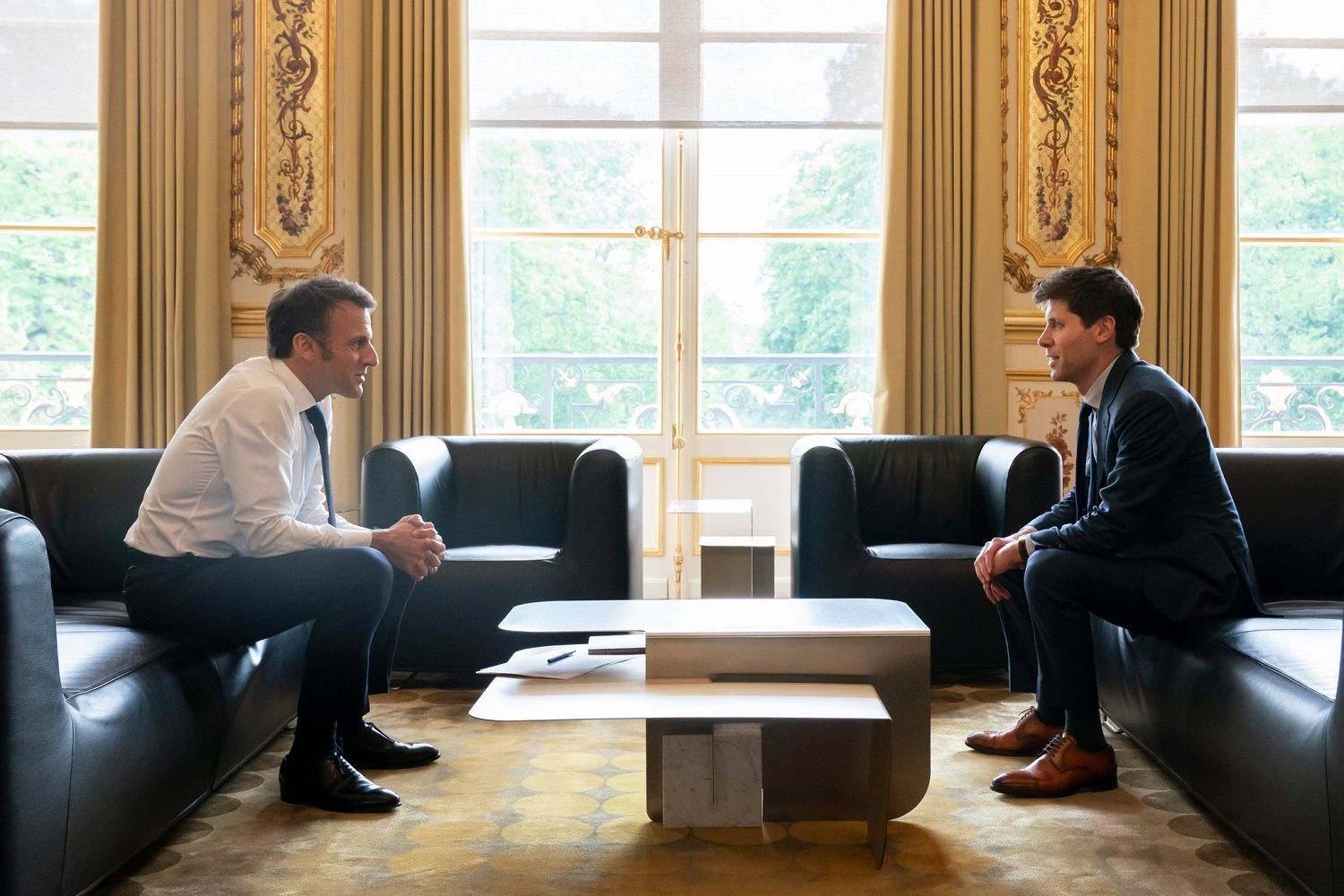 Macron Sam Altman