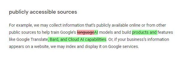 Google Privacy Policy