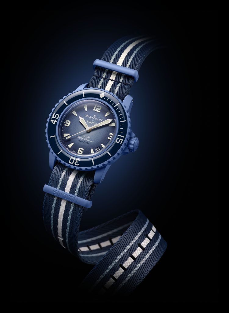 The New Swatch x Blancpain Bioceramic Scuba Fifty Fathoms Is