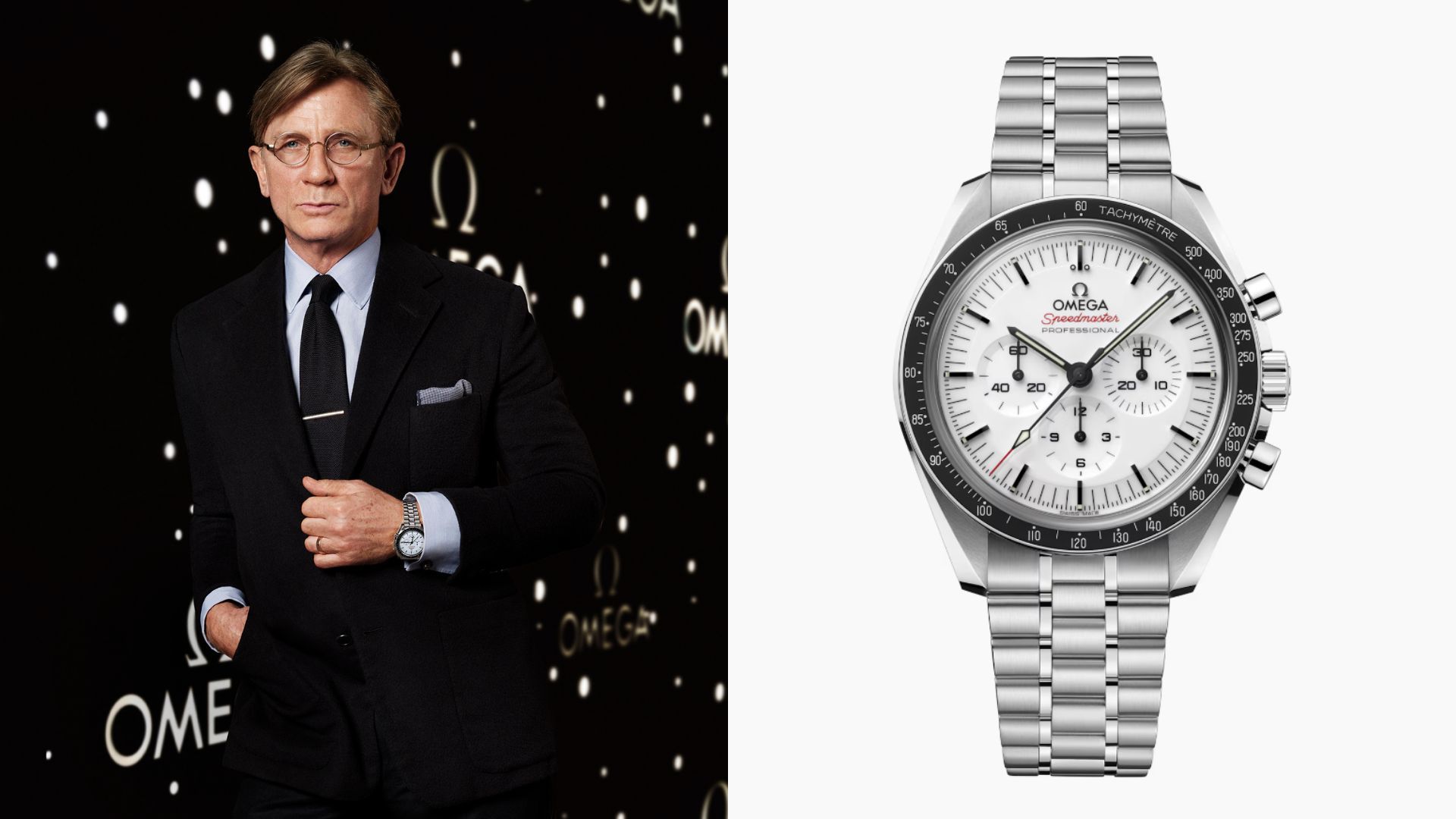 White Dial Omega Speedmaster Sported By Daniel Craig Released