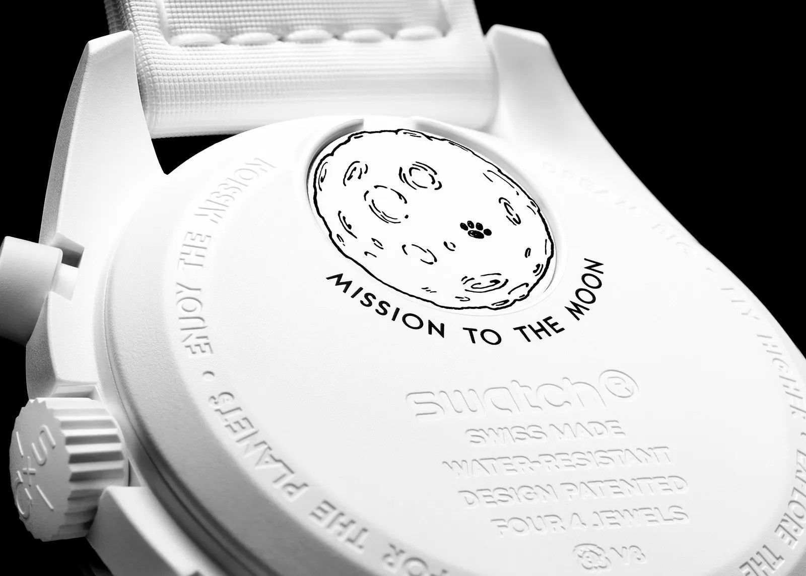 Swatch x Omega Mission To Moonphase MoonSwatch 'Snoopy-Black