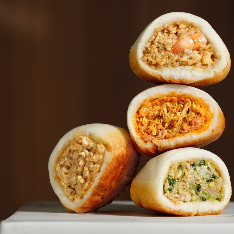Din Tai Fung Breakfast 4 Flavours Assortment Pan Fried Buns