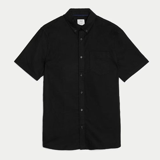 M&S Collection easy iron pure cotton Oxford shirt 