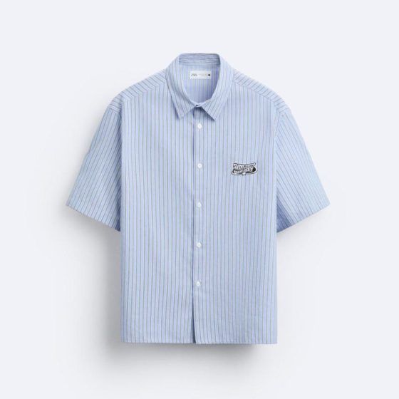 Zara boxy-fit Oxford shirt