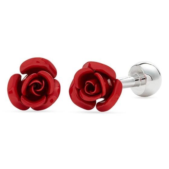 Clifton Wilson Rose Bud Cuff Links