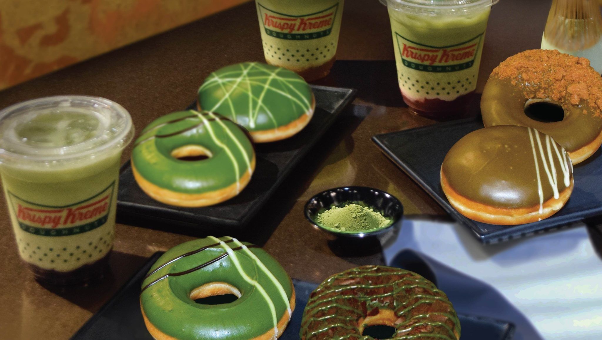 You Can Now Savour Limited-Edition Matcha Doughnuts At Krispy Kreme Singapore