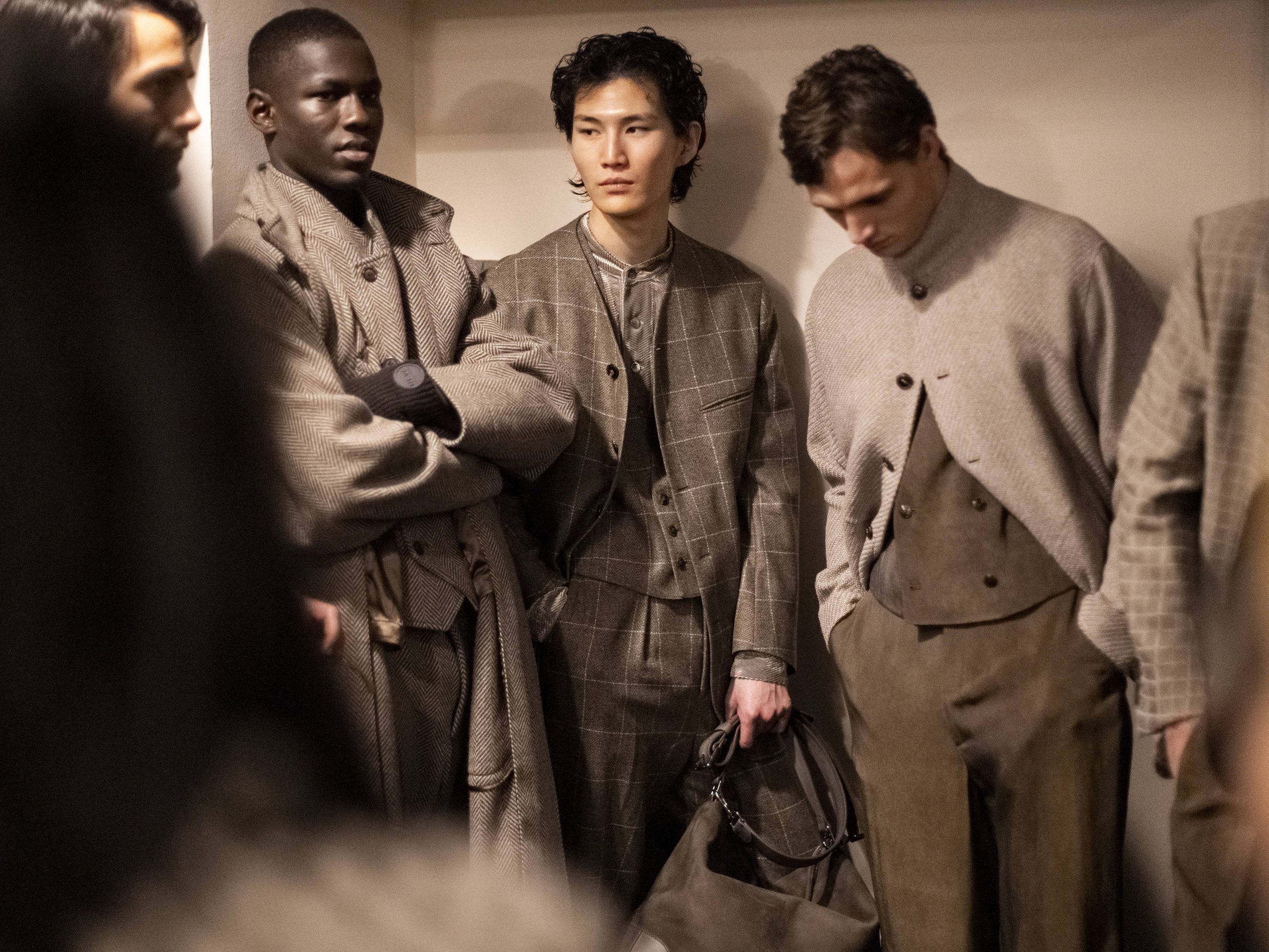 Gorgeous Textures In Giorgio Armani's FW24 Menswear Collection