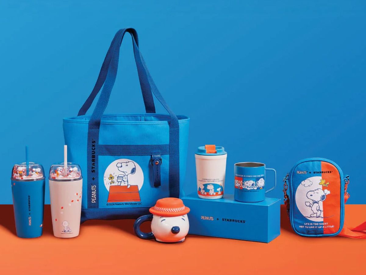 海外限定　PEANUTS + STARBUCKS キャリーケース 激レア 海外 スターバックス PEANUTS スヌーピー スーツケース