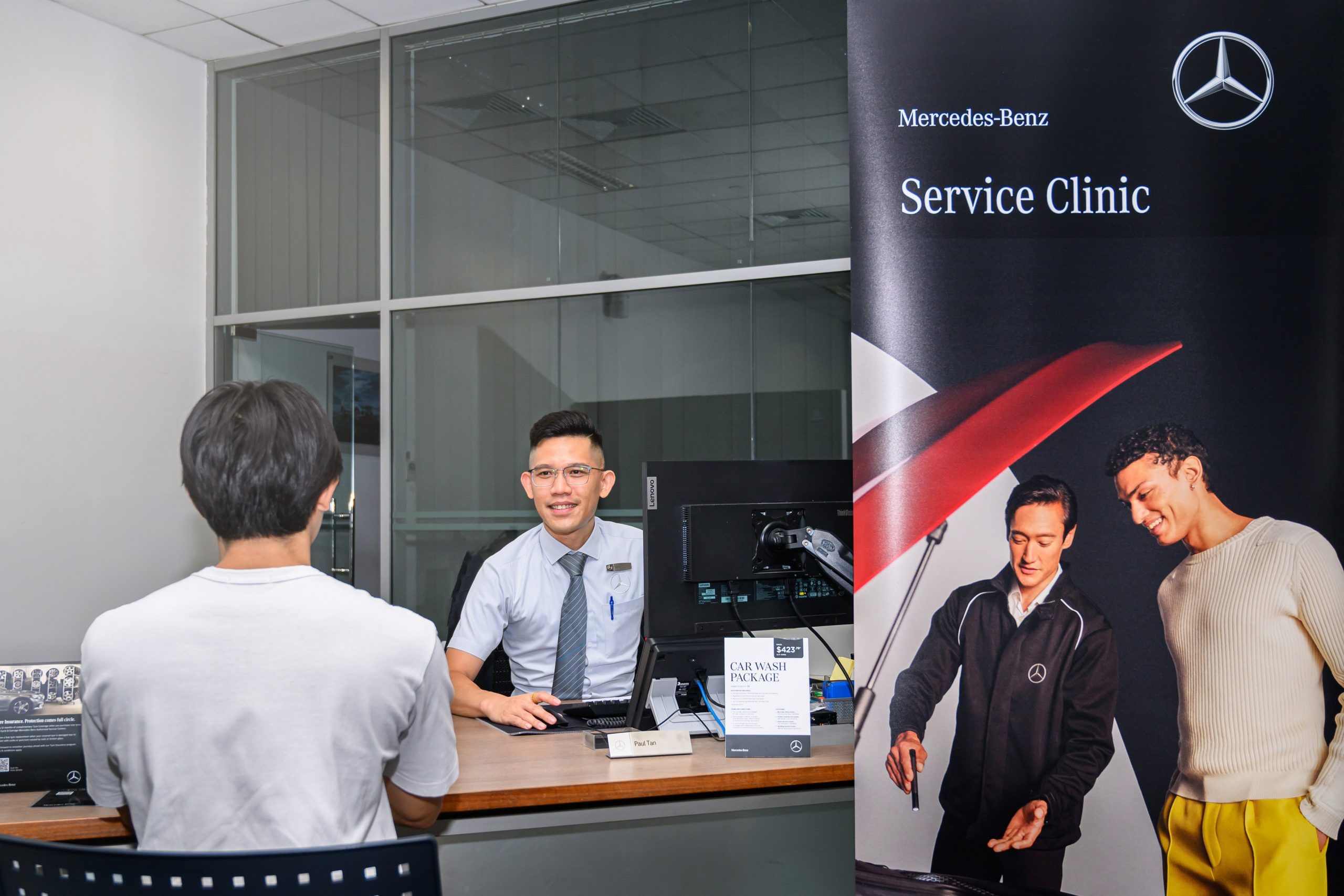 To learn all about a MercedesBenz, head to a Service Clinic