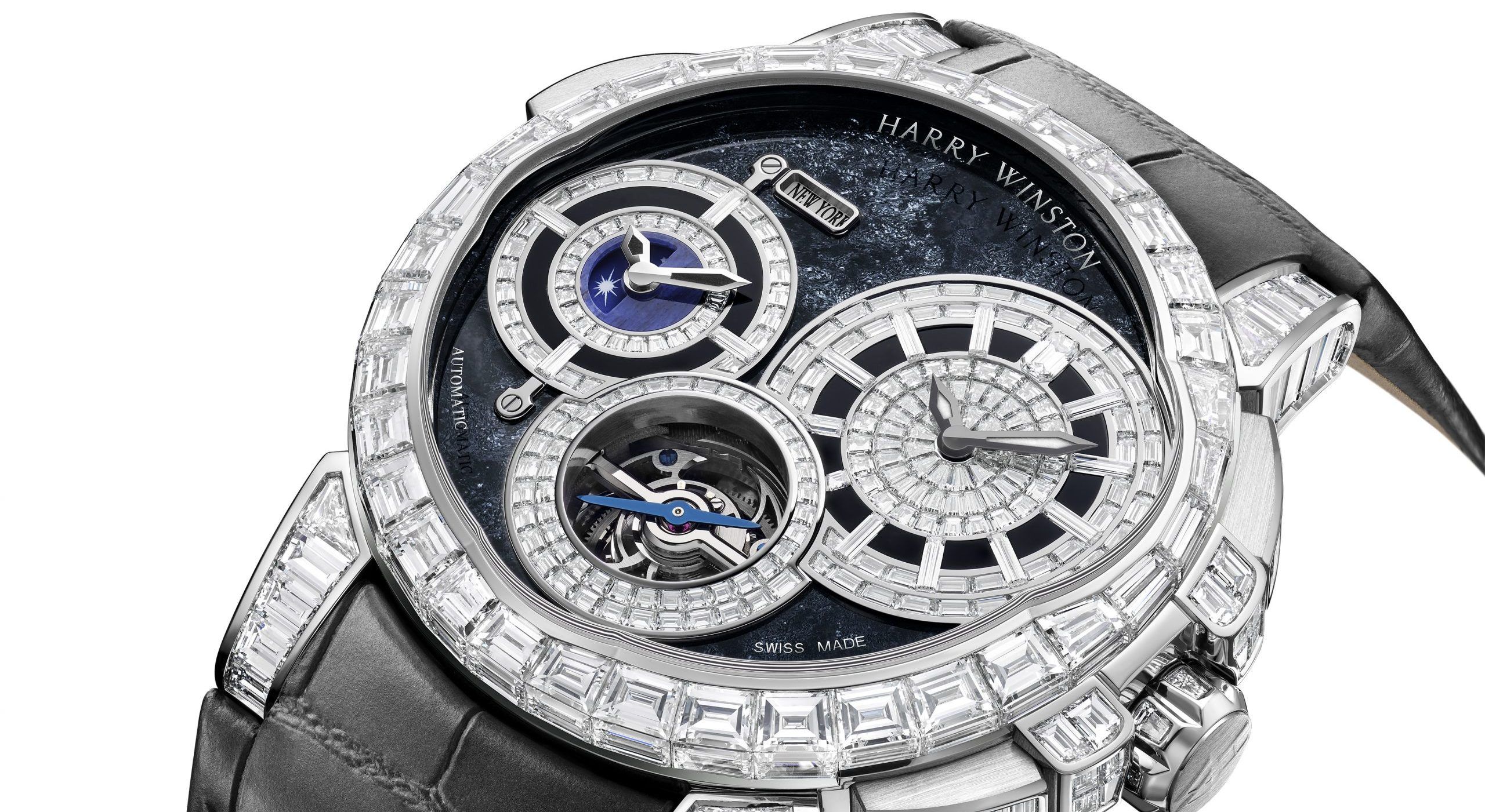 非売品★レア★HARRY WINSTON オクタゴン型ミラー Harry Winston Midnight Moon Phase Automatic 42mm - MIDAMP42RR001