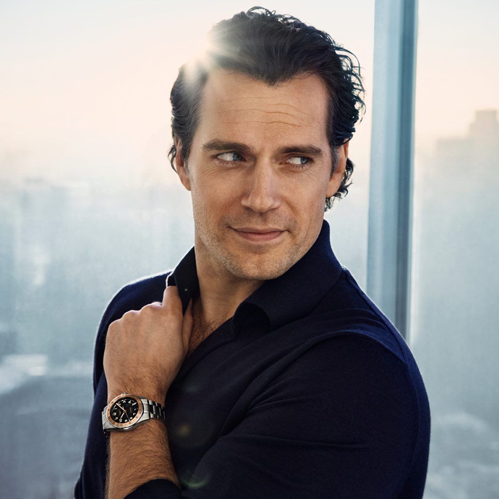 Henry Cavill is wearing the Longines Spirit Zulu Time 1925.