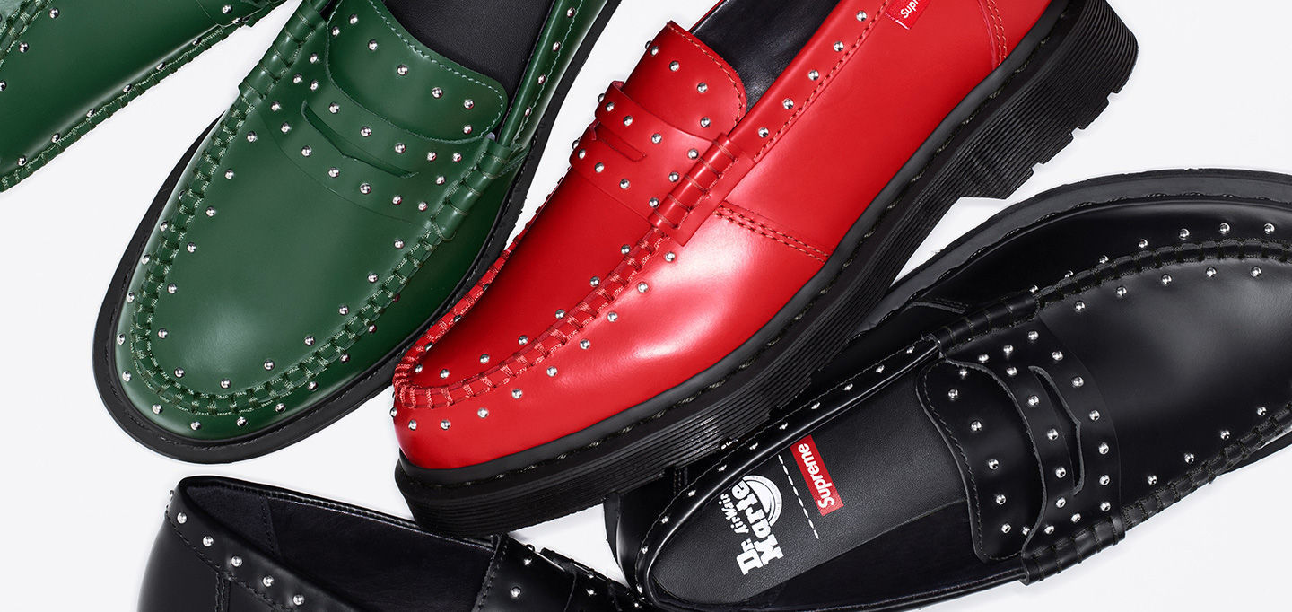 靴 28 Supreme Dr.Martens Studded Loafer Dr. Martens Supreme Studded Penton Loafers | Augustman SG