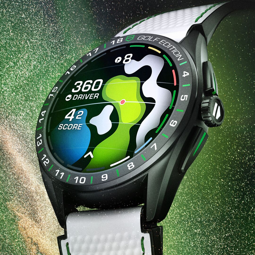 TAG Heuer GOLF EDITION GPSウォッチ Connected Calibre E5 45mm GPS Watch - Golf Edition | PGA TOUR
