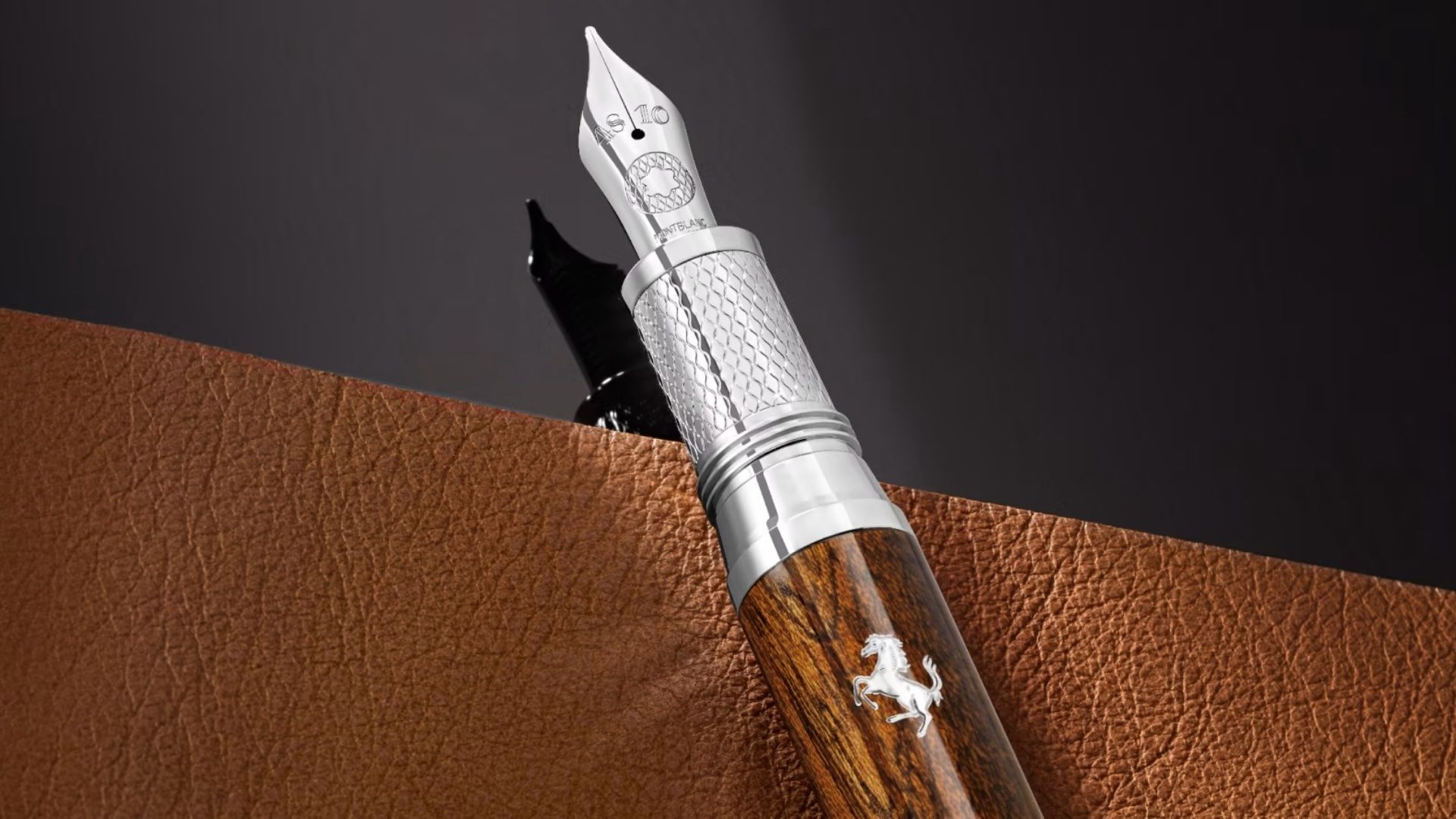 This Montblanc and Ferrari pen is inspired by vintage GT models