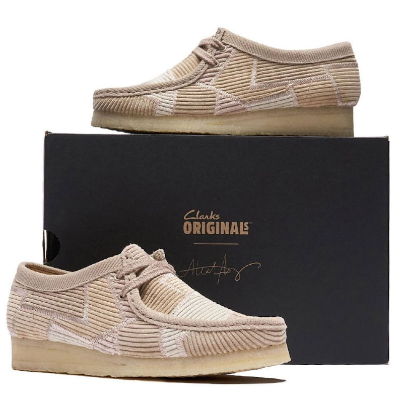 Aleali May x Clarks ‘Patchwork' Wallabee Sneaker: A Classic Footwear Reimagined In Corduroy