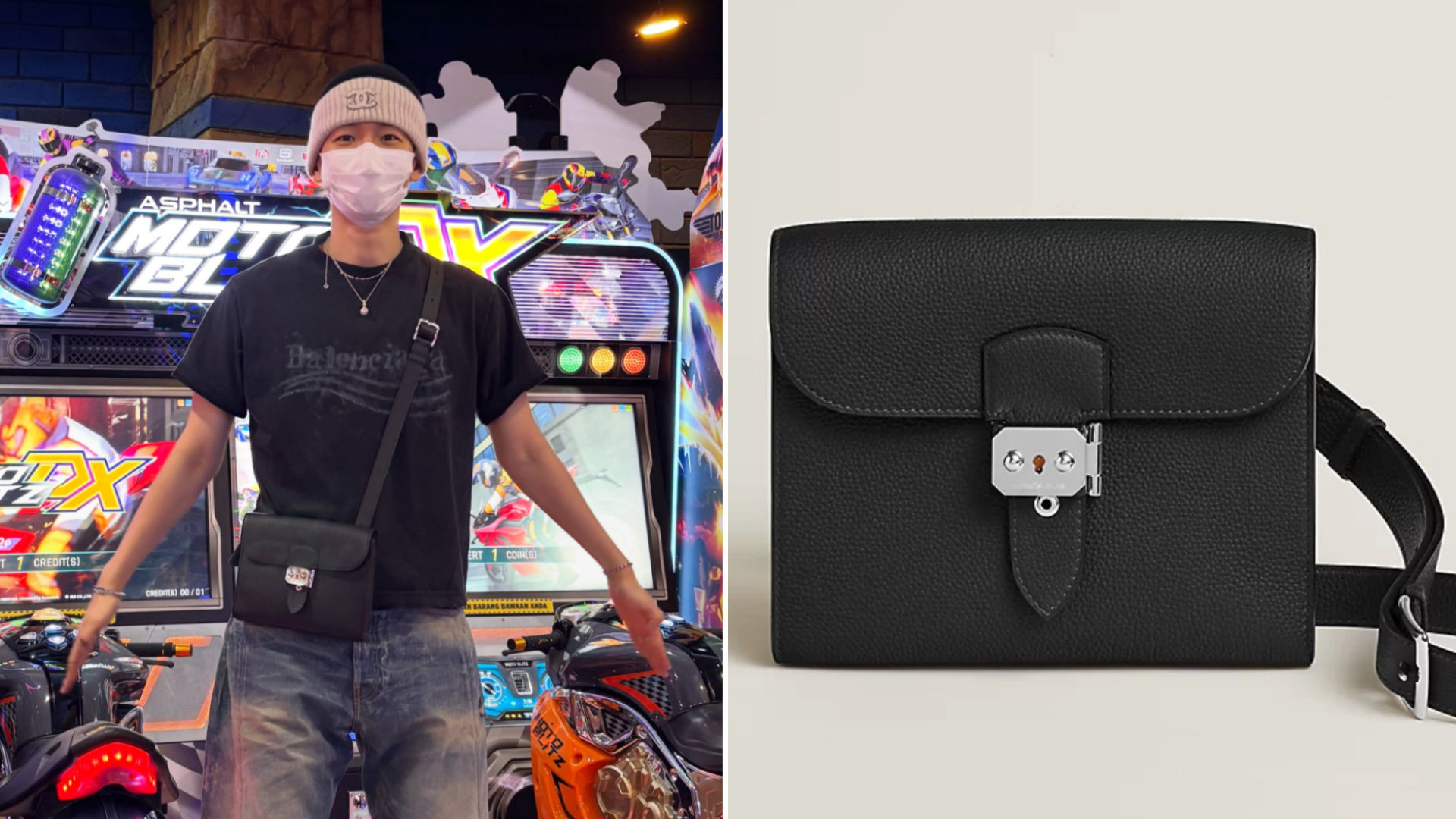 Shell Finish On Compact Inside The Collection Of Luxury Bags Owned By Baekhyun Of EXO