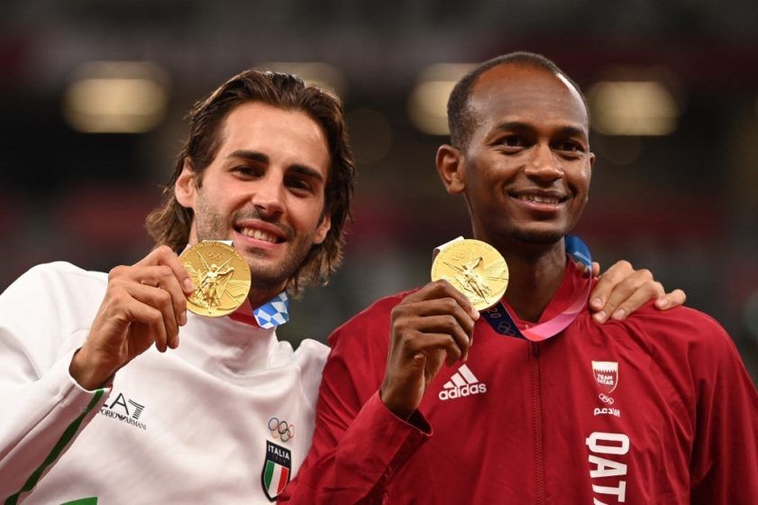 Mutaz Essa Barshim and Gianmarco Tamberi