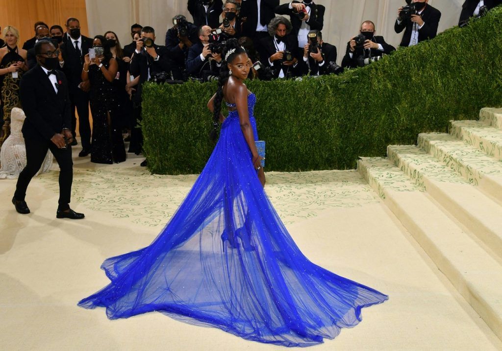 Naomi Osaka Stuns in Dramatic Dress and Ruffled Cape at 2021 Met