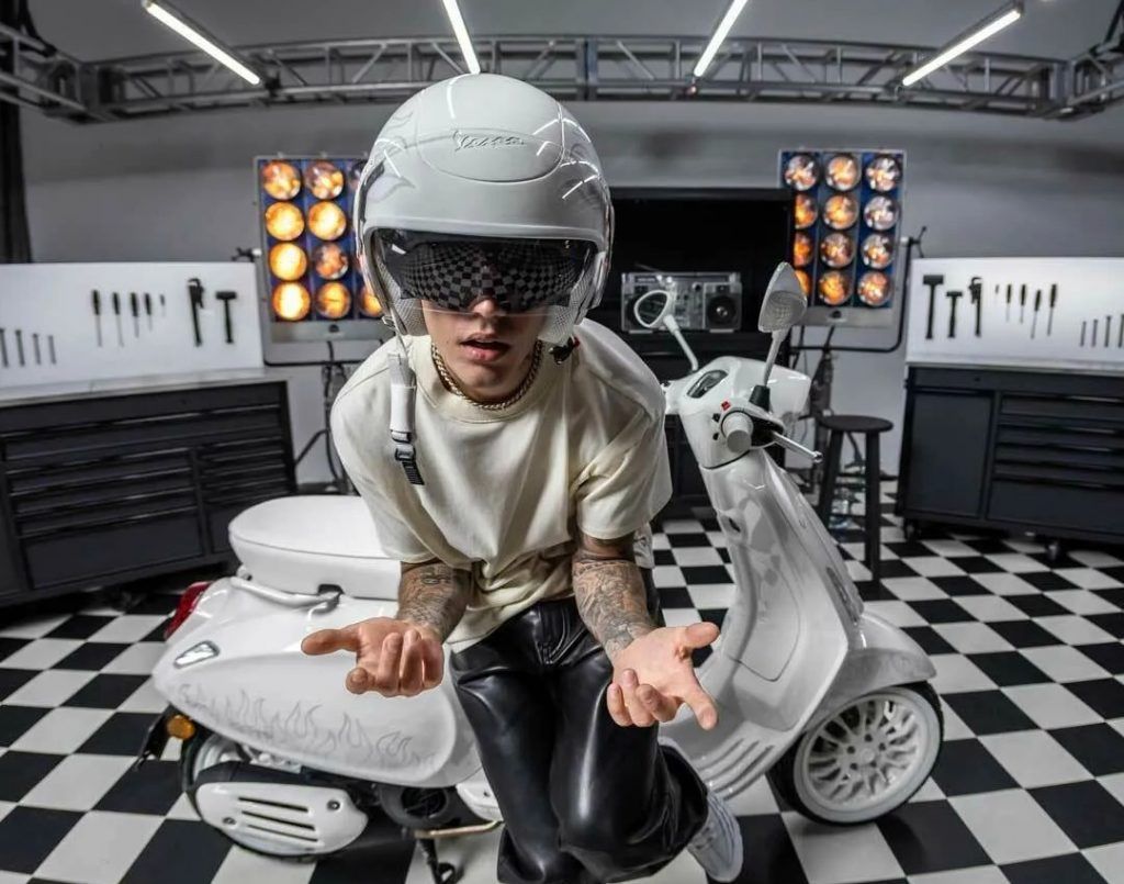 Justin Bieber x Vespa: Up Close With The All-White, Limited-Edition Scooter