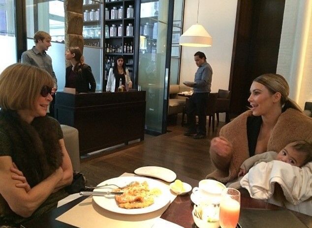 Kim Kardashian with Anna Wintour