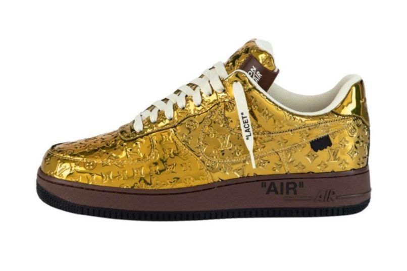 Nike x Louis Vuitton Air force 1 by Virgil Abloh Met Gold / Met