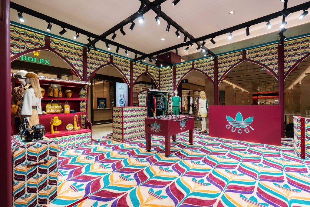 adidas x Gucci pop-up store