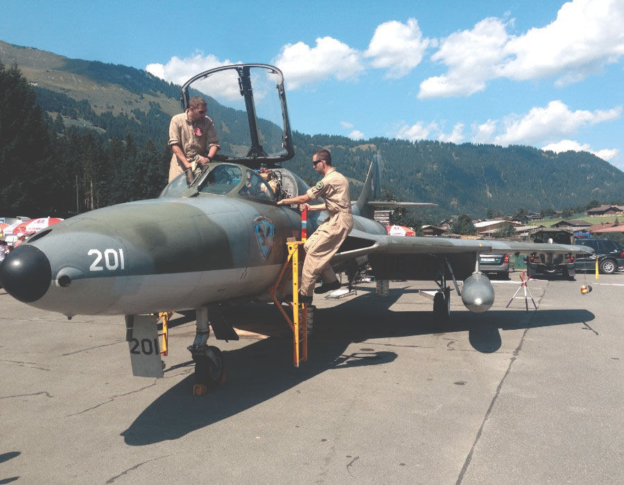 Hawker Hunter Alps