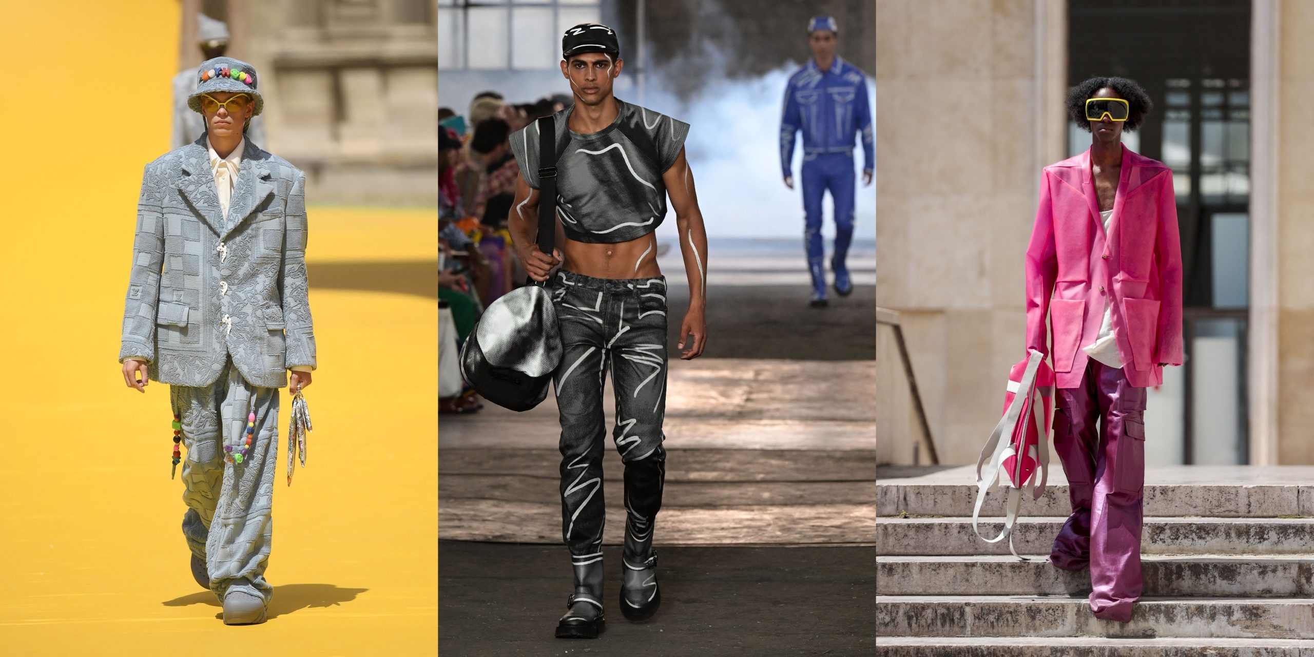 Spring/ Summer 2023 Menswear Trends: Suits, Crop Tops And Bold Hues