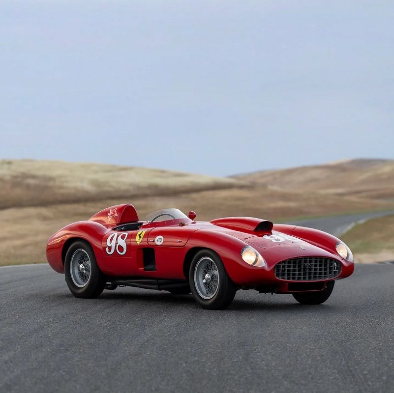 A 1955 Ferrari 410 Sport Spider Driven By Carroll Shelby Is Going Under The Hammer