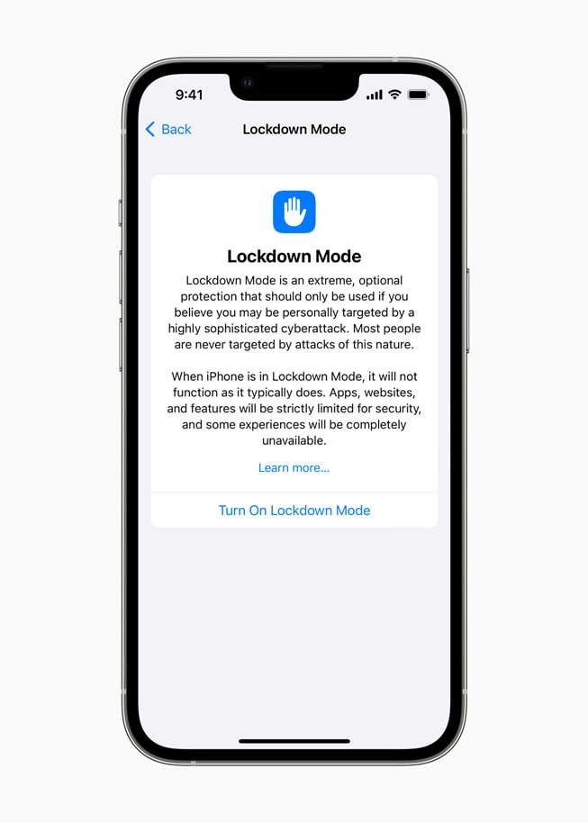 apple lockdown mode
