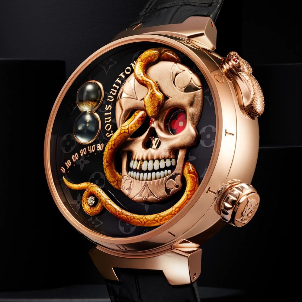 Louis Vuitton Uses Advanced Materials And Watchmaking Skills In 2020  Tambour Curve Flying Tourbillon