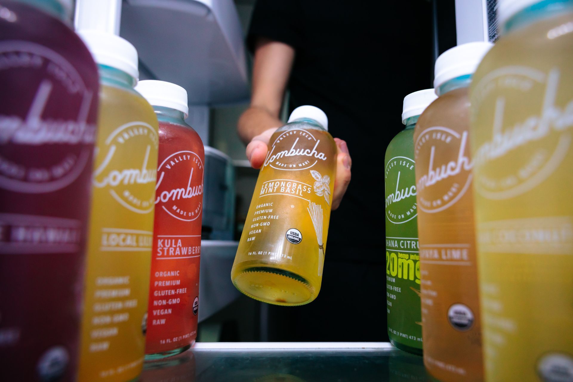 Bottled kombuchas