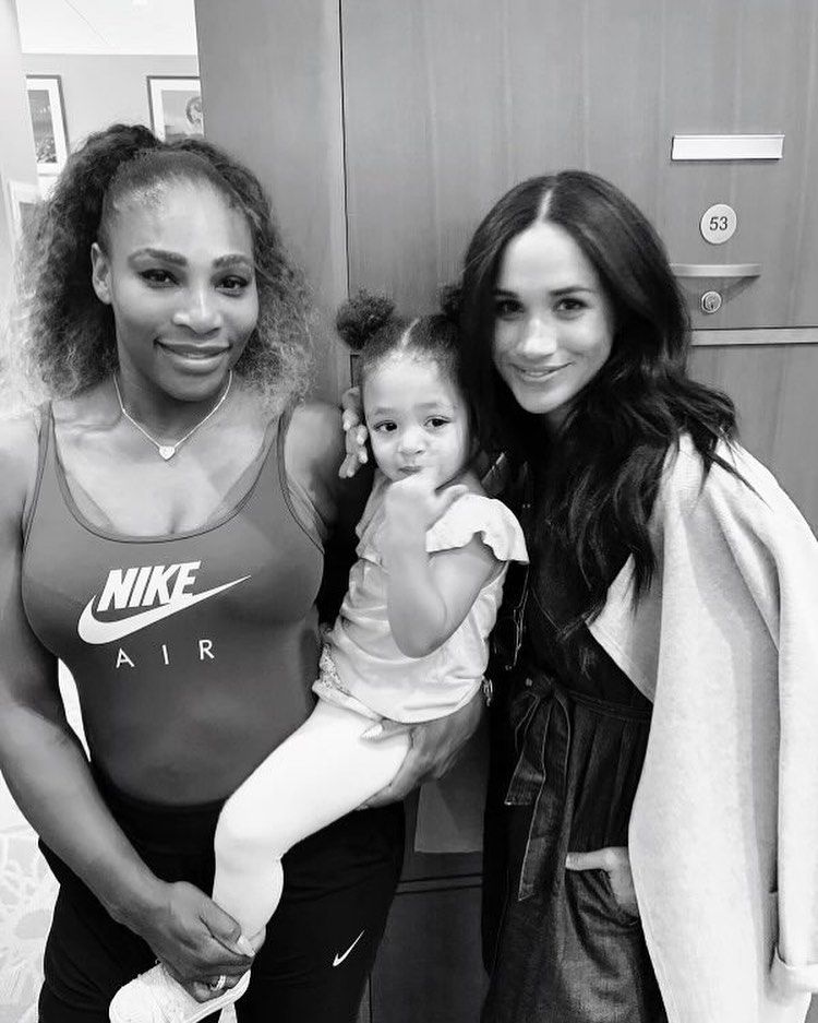 Serena Williams with Meghan