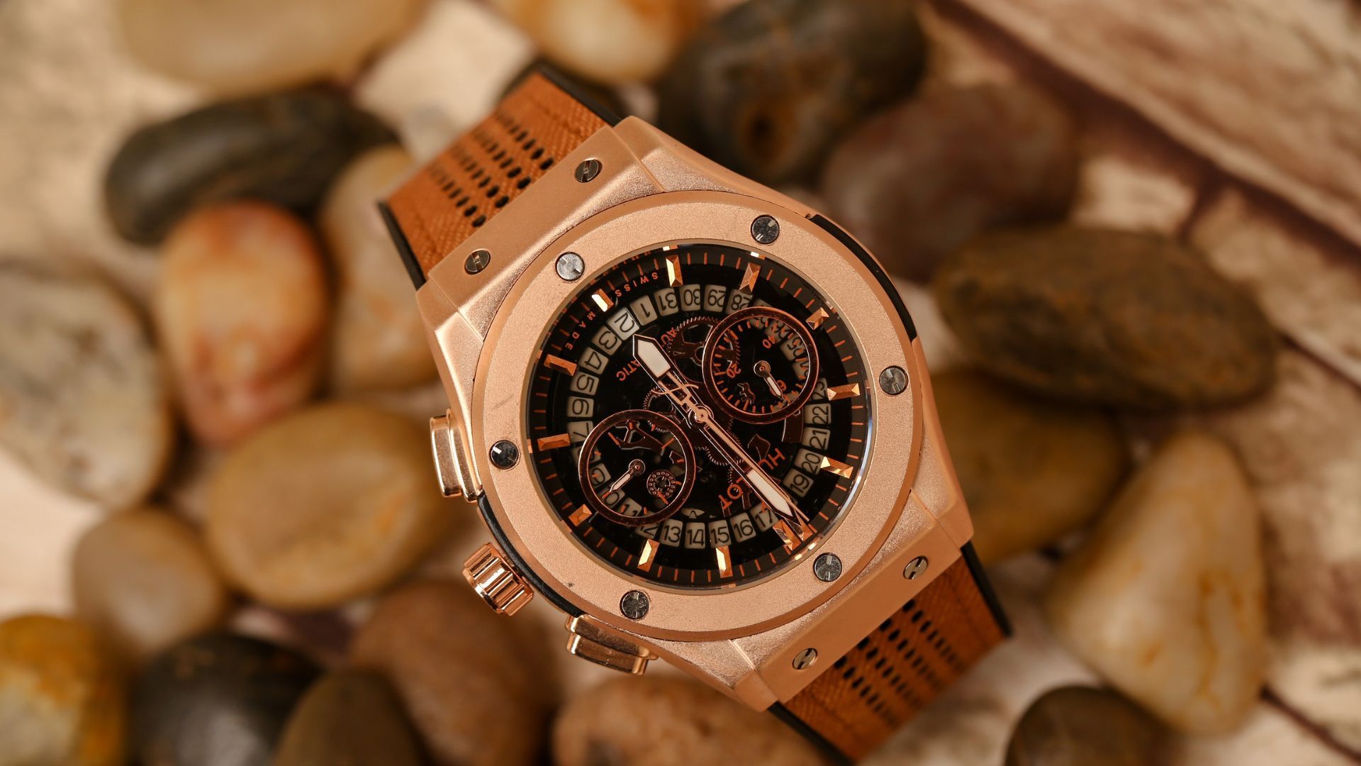 LIGE Premium Quality Wrist Watch for Men - Silver and Golden - LG-154-omiya.com.vn