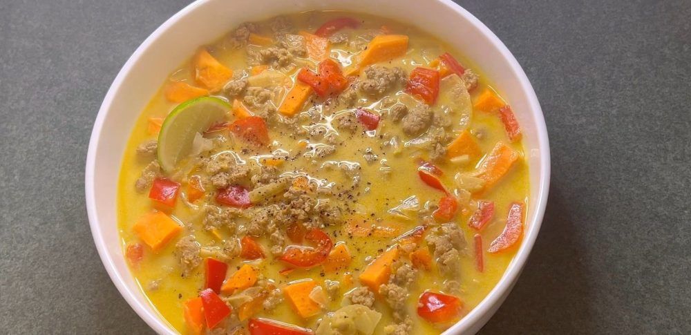 Thai-style coconut curry turkey