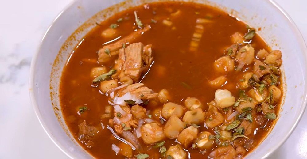 Pozole with leftover turkey