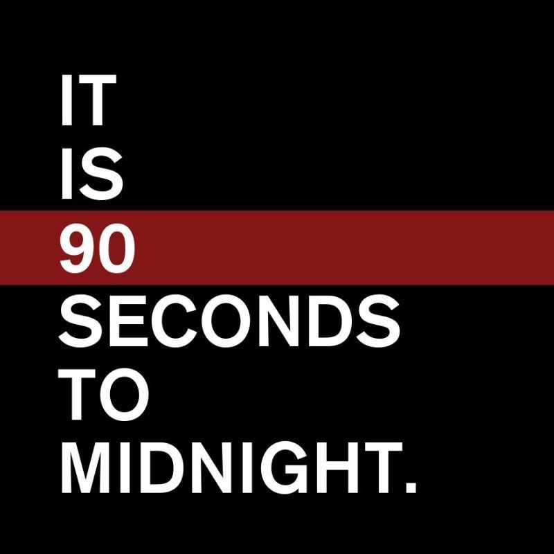 ‘It Is 90 Seconds To Midnight’, Warns Doomsday Clock
