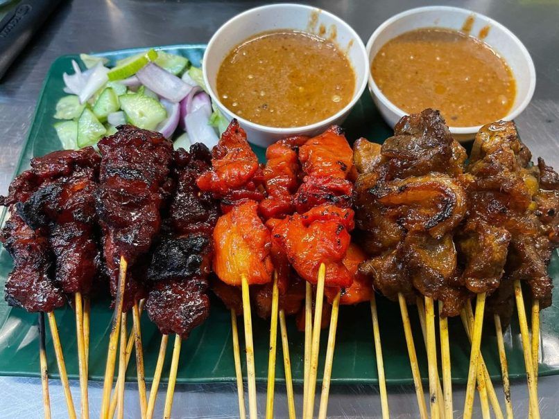 what is satay indonesian malaysian singapore street food KL kuala lumpur
