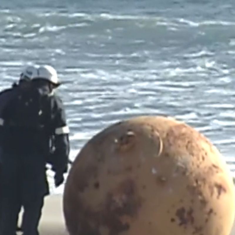 All The Theories About The Large Mysterious Metal Ball Found On A Japanese Beach