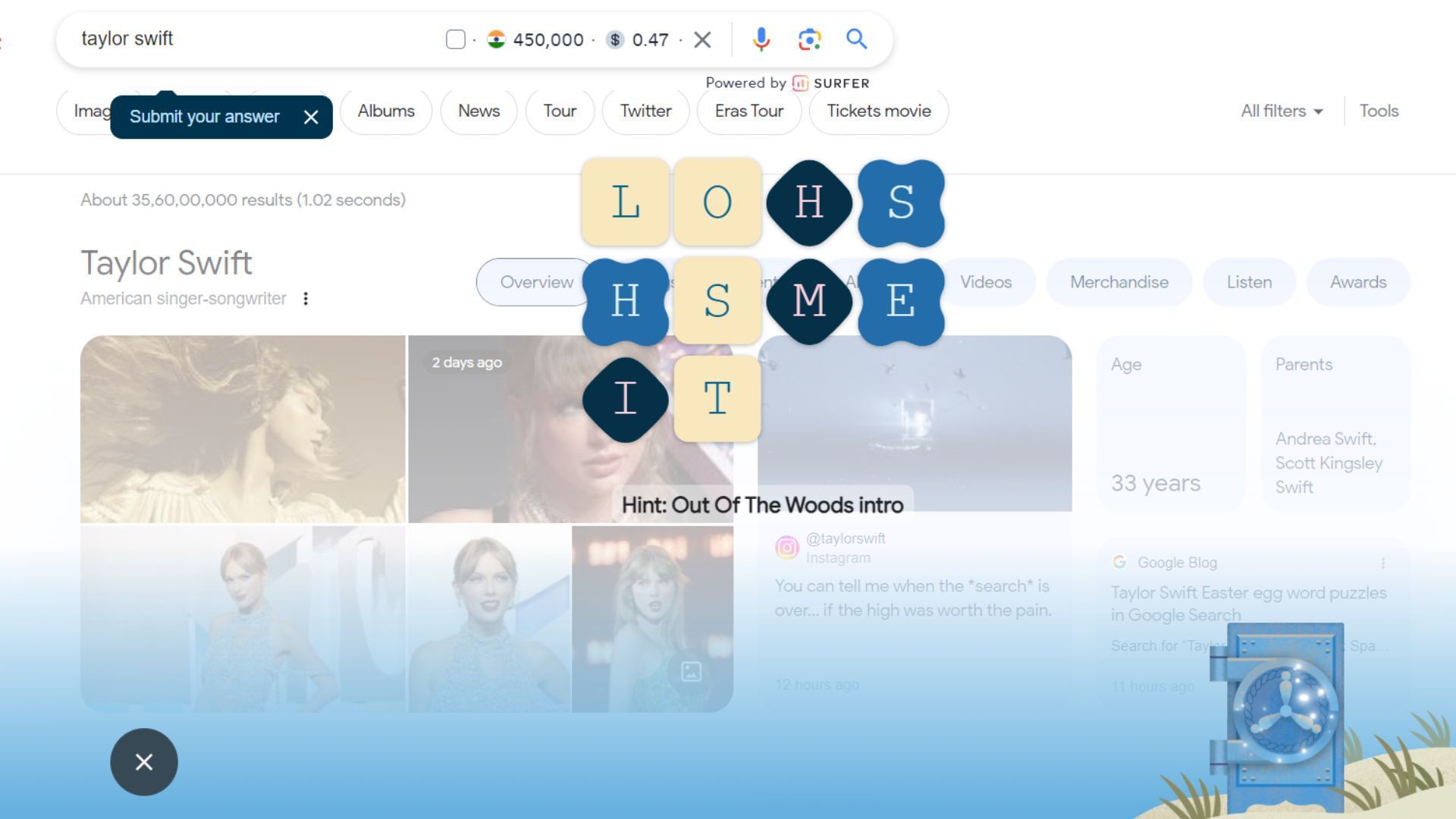 Taylor swift 1989 TV vault tracks google Puzzle