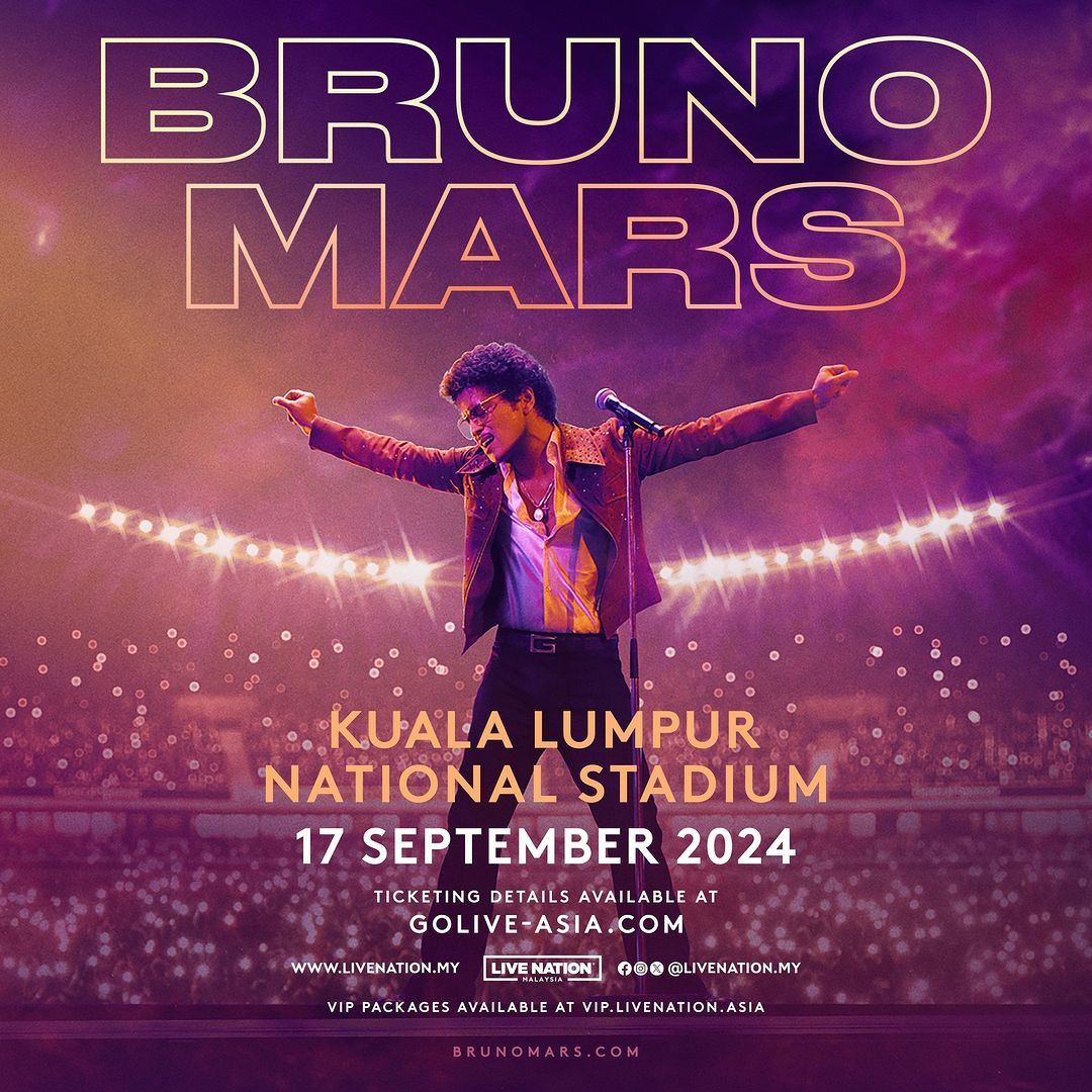 Bruno Mars Concert 2025 Poster