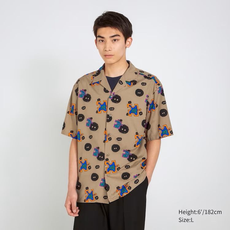 studio ghibli button up shirt