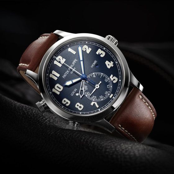 Patek Philippe Complications Calatrava Pilot Travel Time — Reference 5524G-001
